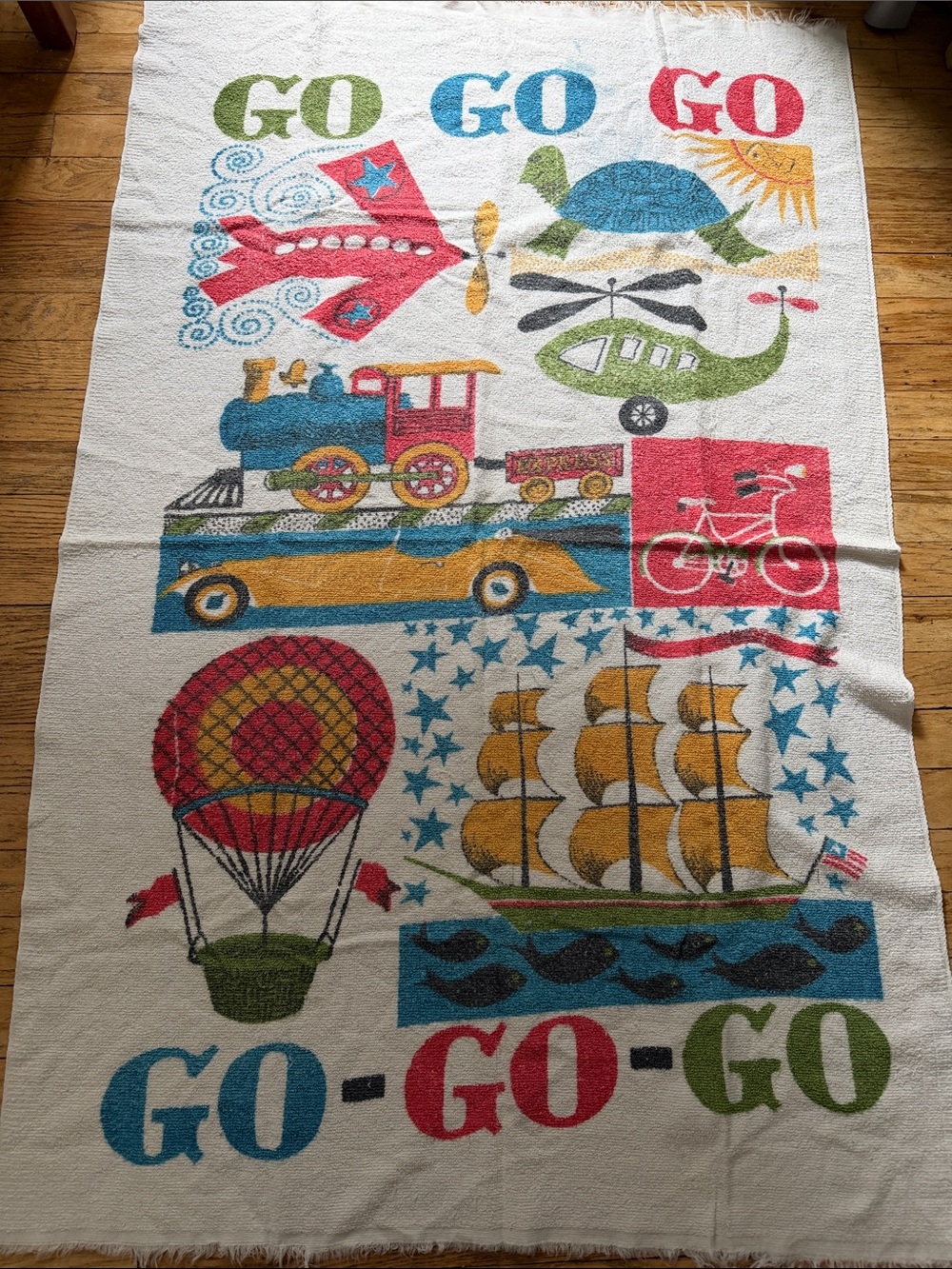 Vintage “Go Go Go” Towel